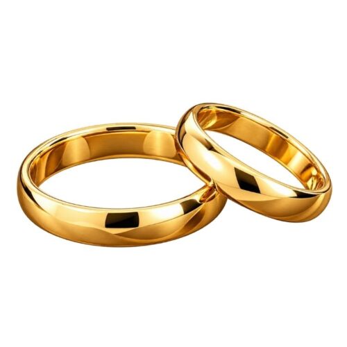 Aliança de Ouro 18k Masculino e Feminino
