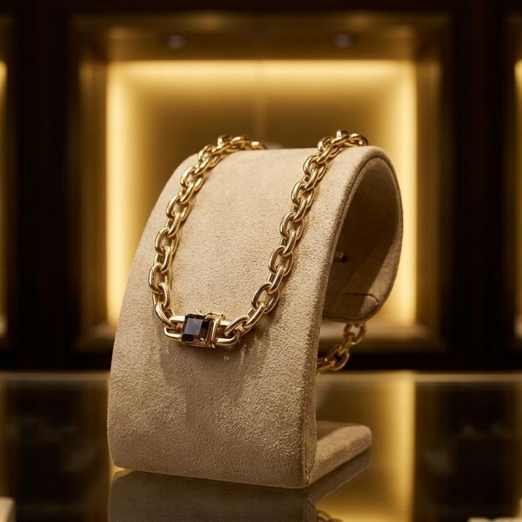 Pulseira Gomos Dourado Ouro 18k (1)